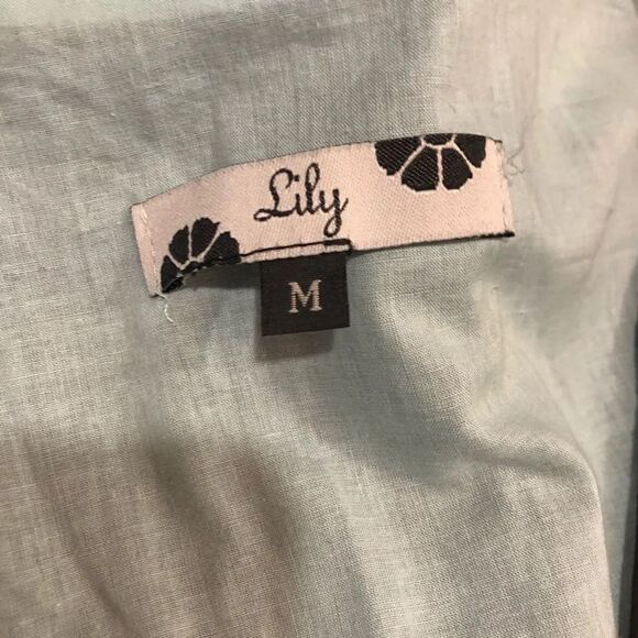 Lily sheer layered pale blue black a line M - Picture 4 of 4